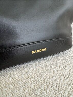 Sandro Paris Leather Shoulder / Crossbody Bag